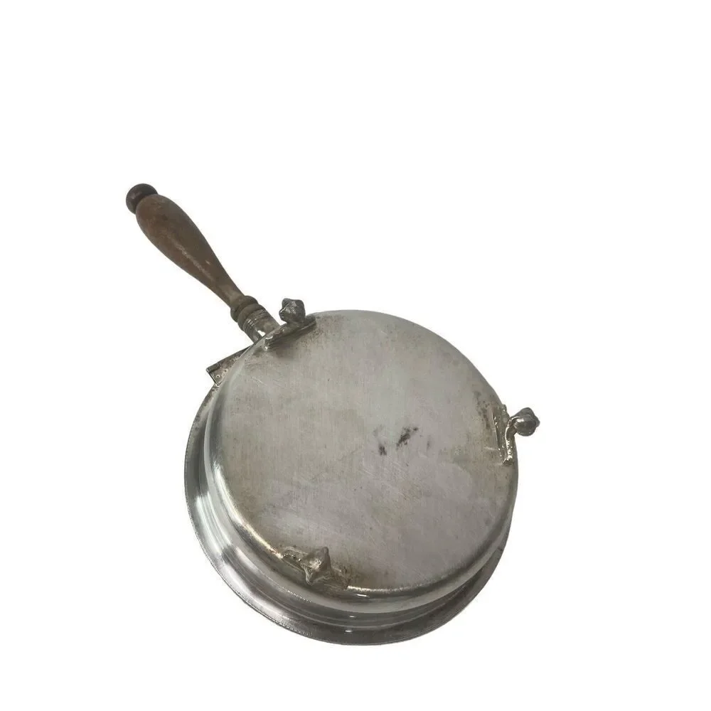 Vtg Sheffield Silver Plated Silent Butler Crumb Catcher EPC 300 Stallion‎ on Lid